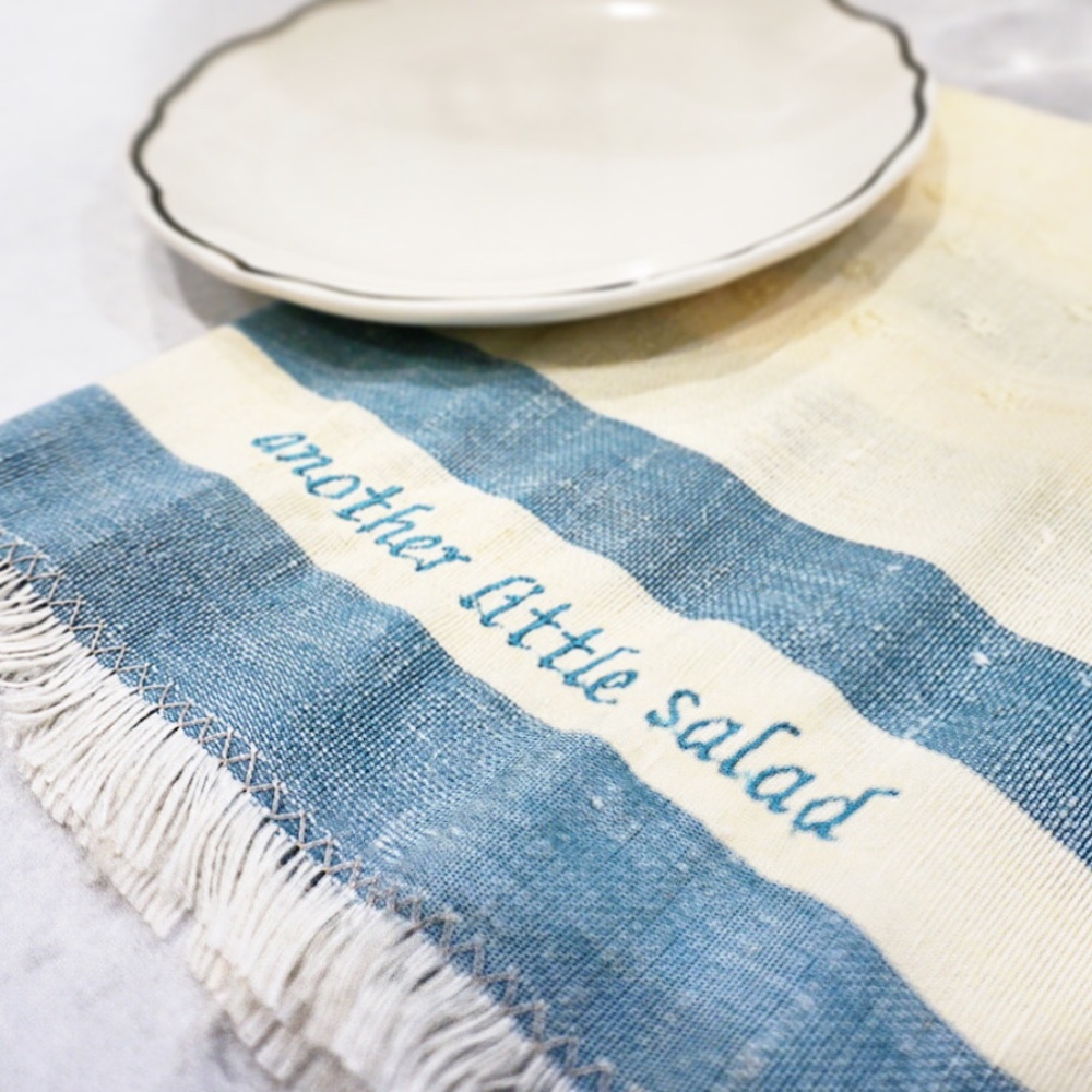 Embroidered Hand Woven Table Linens Napkins